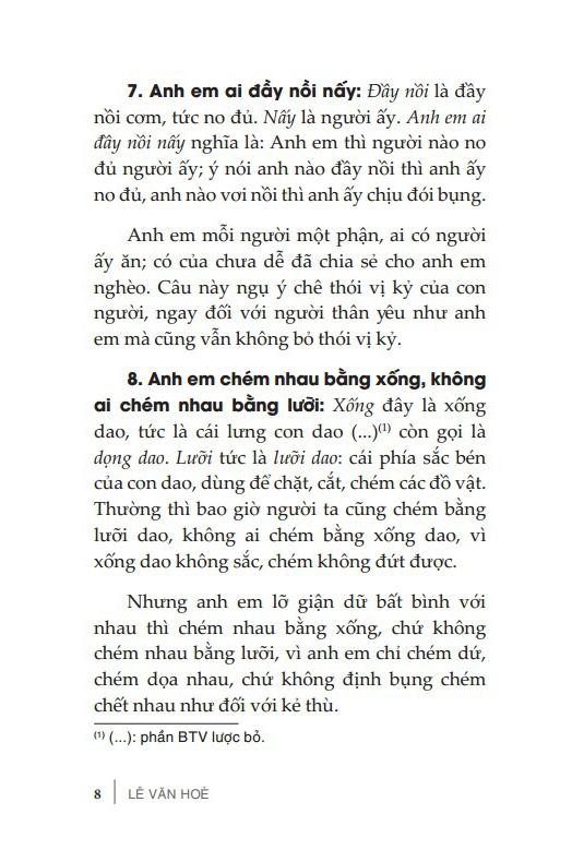 Tục Ngữ Lược Giải (Tái Bản 2024)