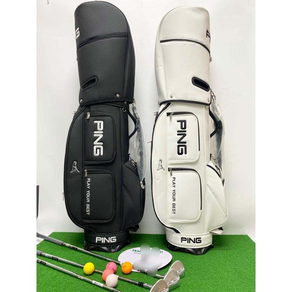 Túi gậy golf túi đựng 14 - 16 gậy da PU chống nước 5 ngăn cao cấp