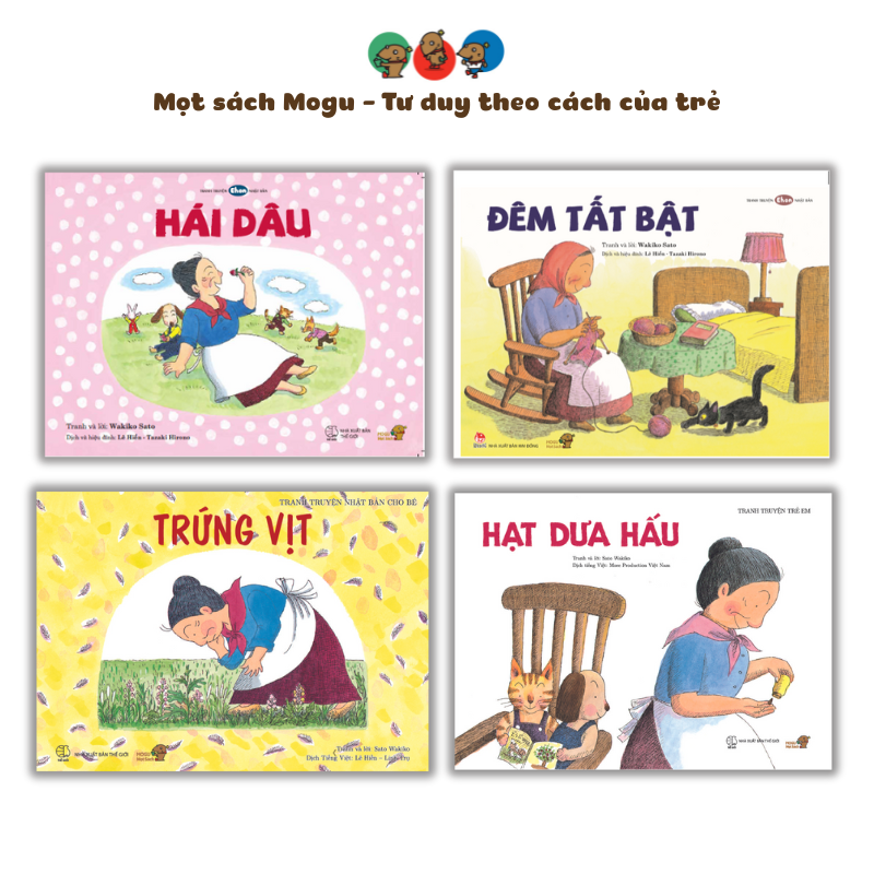 Sách cho bé từ 3 tuổi - Bộ 4 cuốn Bà Baba giúp trẻ tự tin vào bản thân (Ehon Nhật Bản)
