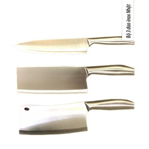 BỘ 3 DAO NHẬT ĐÚC NGUYÊN KHỐI HÀNG CAO CẤP