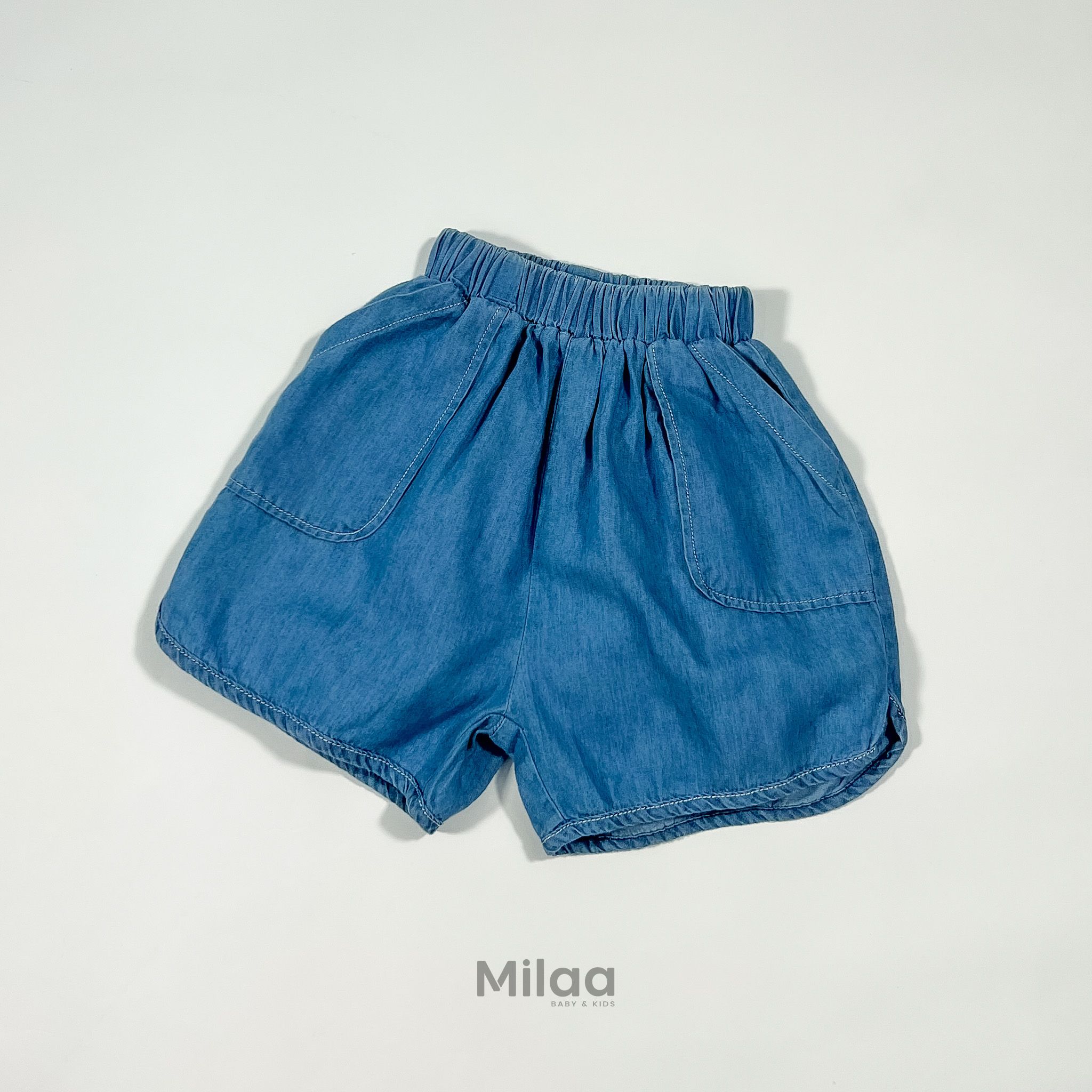 Quần Short Jeans Cao Cấp Dáng Rộng Cho Bé Trai Bé Gái MiLaa Kids