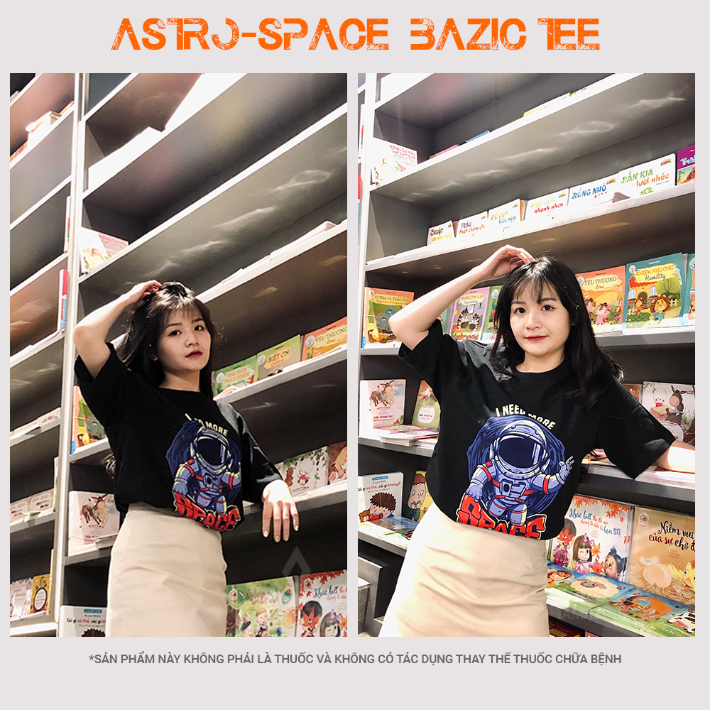 Áo Thun Nữ Cổ Tròn Cao Cấp Bigsize Aztee - Astro-Space Basic Tee - Cotton Tự Nhiên Siêu Thoáng Mát