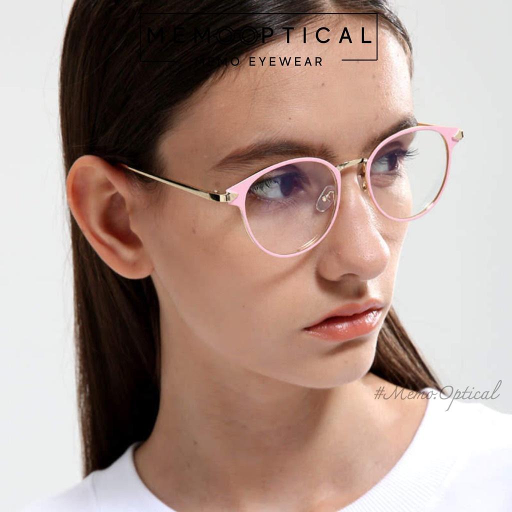 Gọng Kính Nam Nữ Kim Loại Phong Cách SD324 Vintage Memo Optical- Hồng Cá Tính