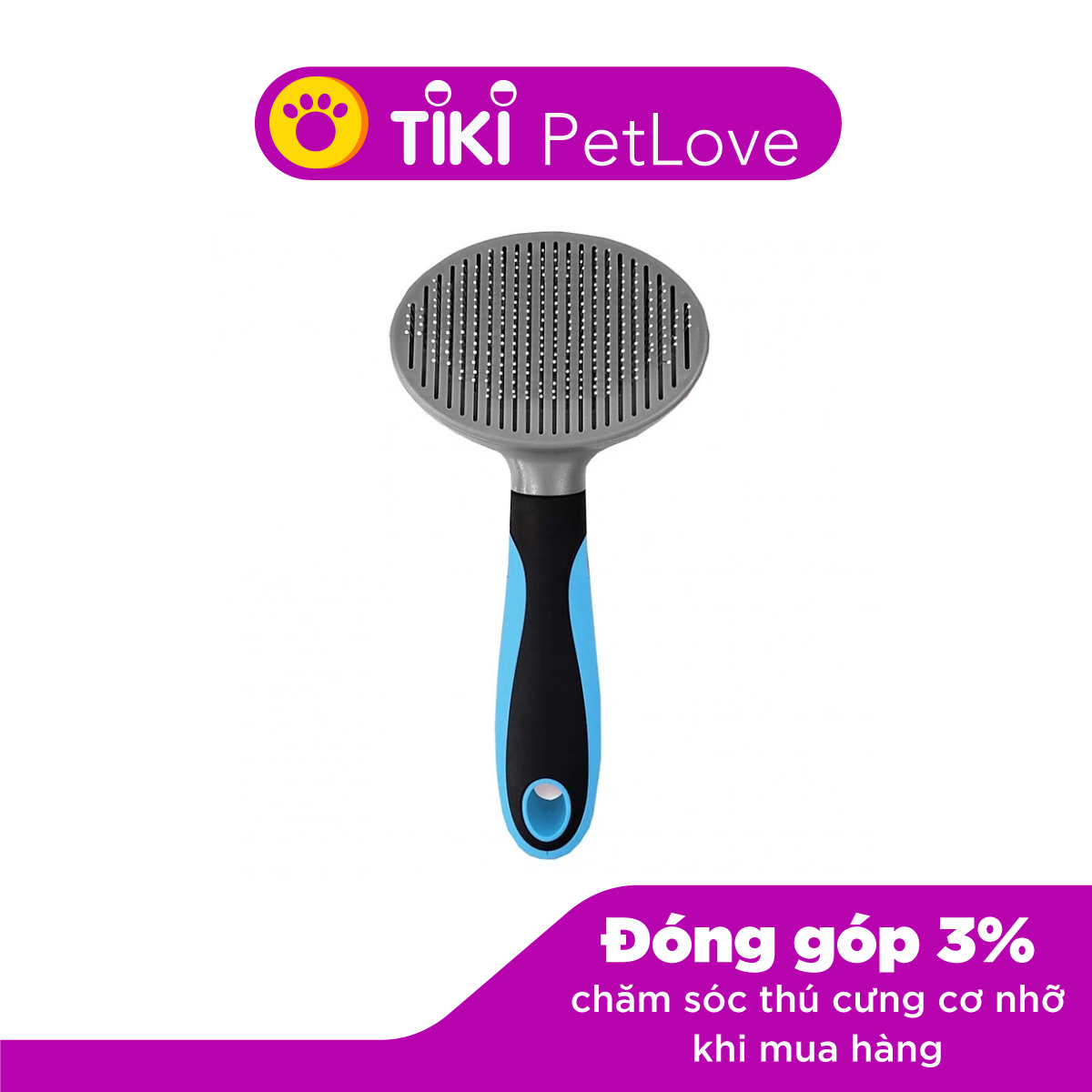 Lược chải lông loại tốt cho chó mèo – Genyo Brush 001 (màu ngẫu nhiên)