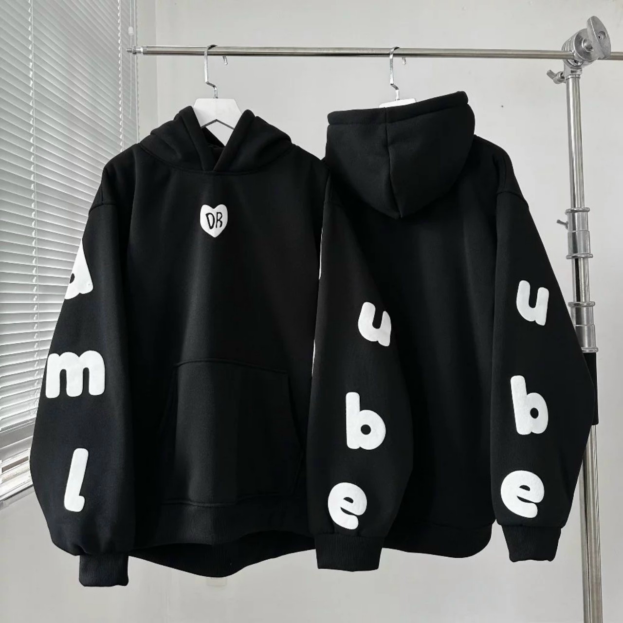 Áo khoác hoodie HEART, áo khoác nỉ form rộng có mũ nam nữ unisex, áo hoodie cặp đôi chống nắng