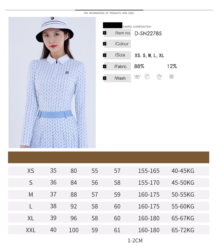Fullset golf nữ DKGOLF D-SN22785-D-KN22899 - Mẫu váy áo golf vừa được cập nhật