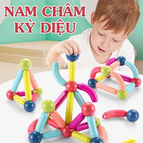 Đồ chơi xếp hình nam châm cao cấp 42 chi tiết cho bé yêu - Đồ chơi phát triển trí tuệ