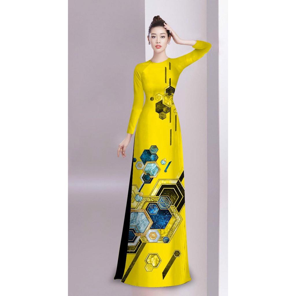 Áo Dài In 4D Họa Tiết Đẹp ( Không kèm quần) - QA00105