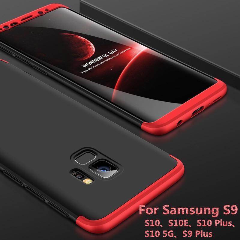 For Samsung S9 S9 S10 Plus S10 5G S10E 360 Degree Cover Full 3 in 1 Hard PC Protection Case