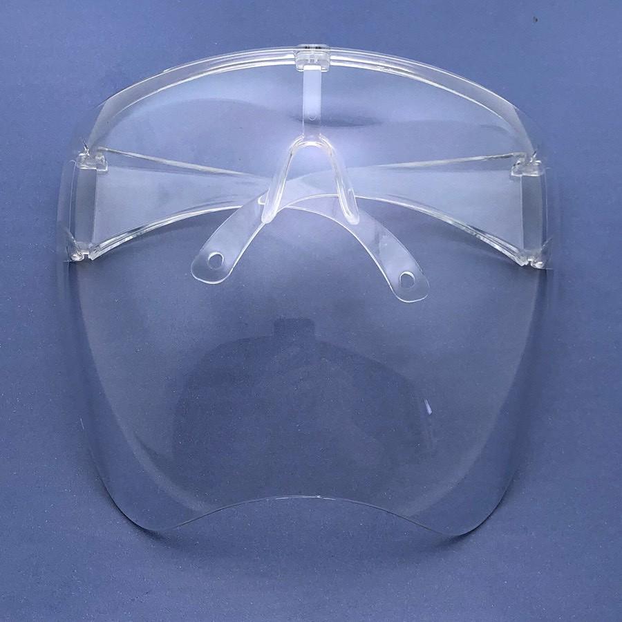 Kính chắn giọt bắn face shield trong suốt không mờ che kín mặt