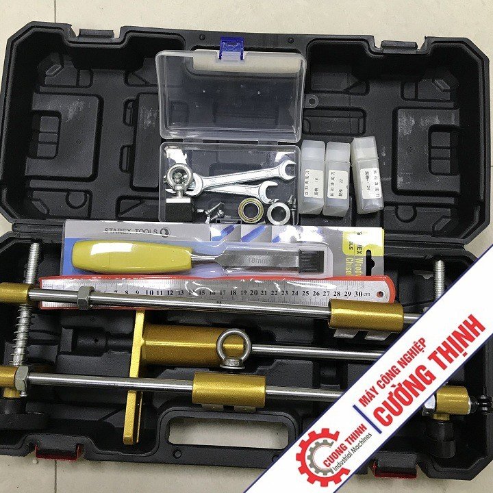 Bộ cữ khoan khóa cửa gỗ loại C, đục lỗ ổ khóa Cường Thịnh