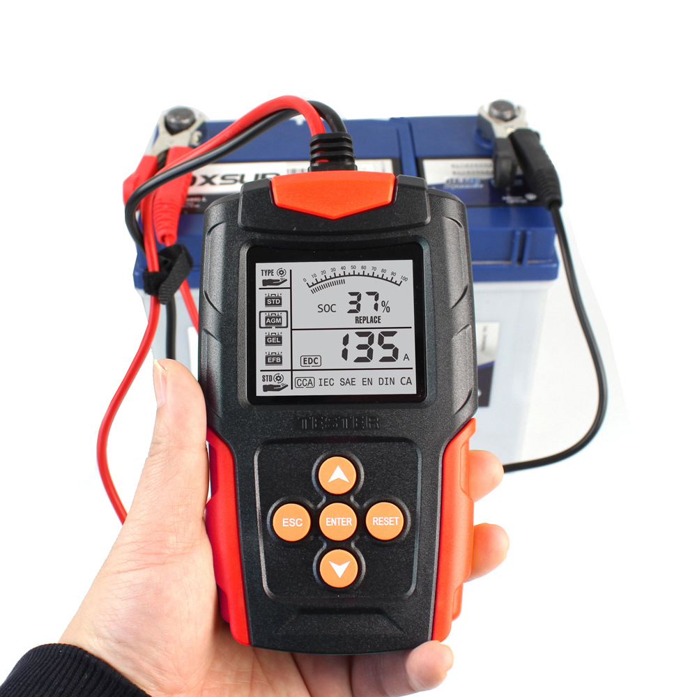Máykiểm tra bình ắc quy ô tô xe máy tàu thuyền FBT200 test bình 12V 24V 3AH-200Ah đo nội trở CCA