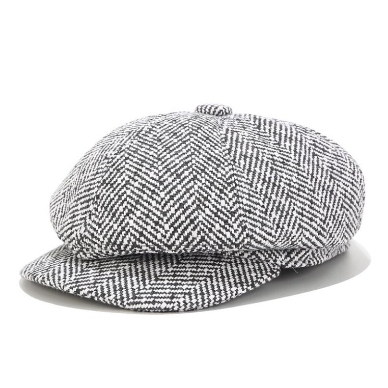 Mũ nồi nam mũ beret nam cổ điển form tròn thổ cẩm phong cách retro thời trang Thu Đông SAIGON HAT