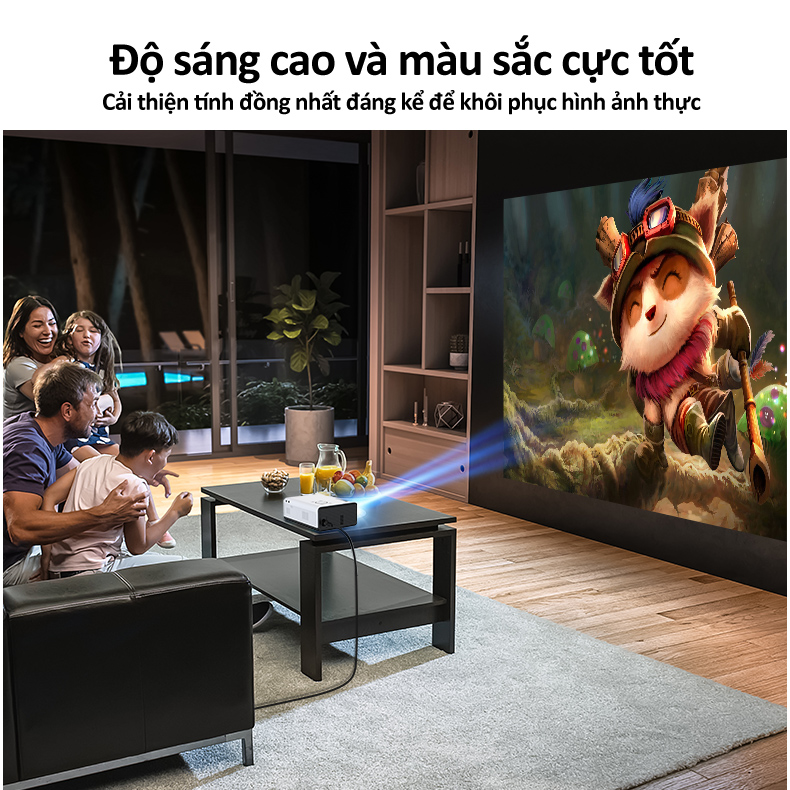 Máy chiếu mini Feng Zhi 01A nhỏ gọn HD 1080P 3D 4K siêu sắt nét cho gia đình kết nối wifi 5g AI thu âm giọng nói chiếu tường dành cho văn phòng điện thoại Android rạp chiếu phim tại nhà hàng chính hãng