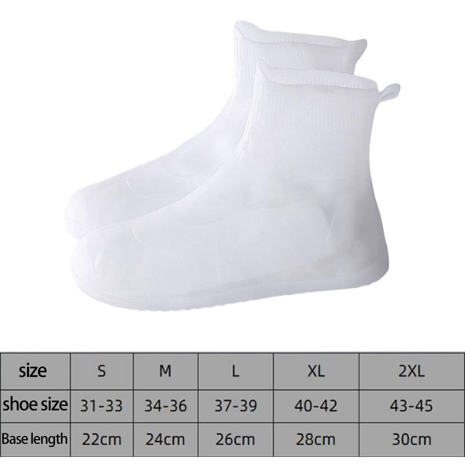 1 Pair Rain Shoe Covers Rain Boots Foldable Shoes Protectors Shoe Covering Galoshes Overshoes Boots Waterproof for Travel Fishing Boys Girls
