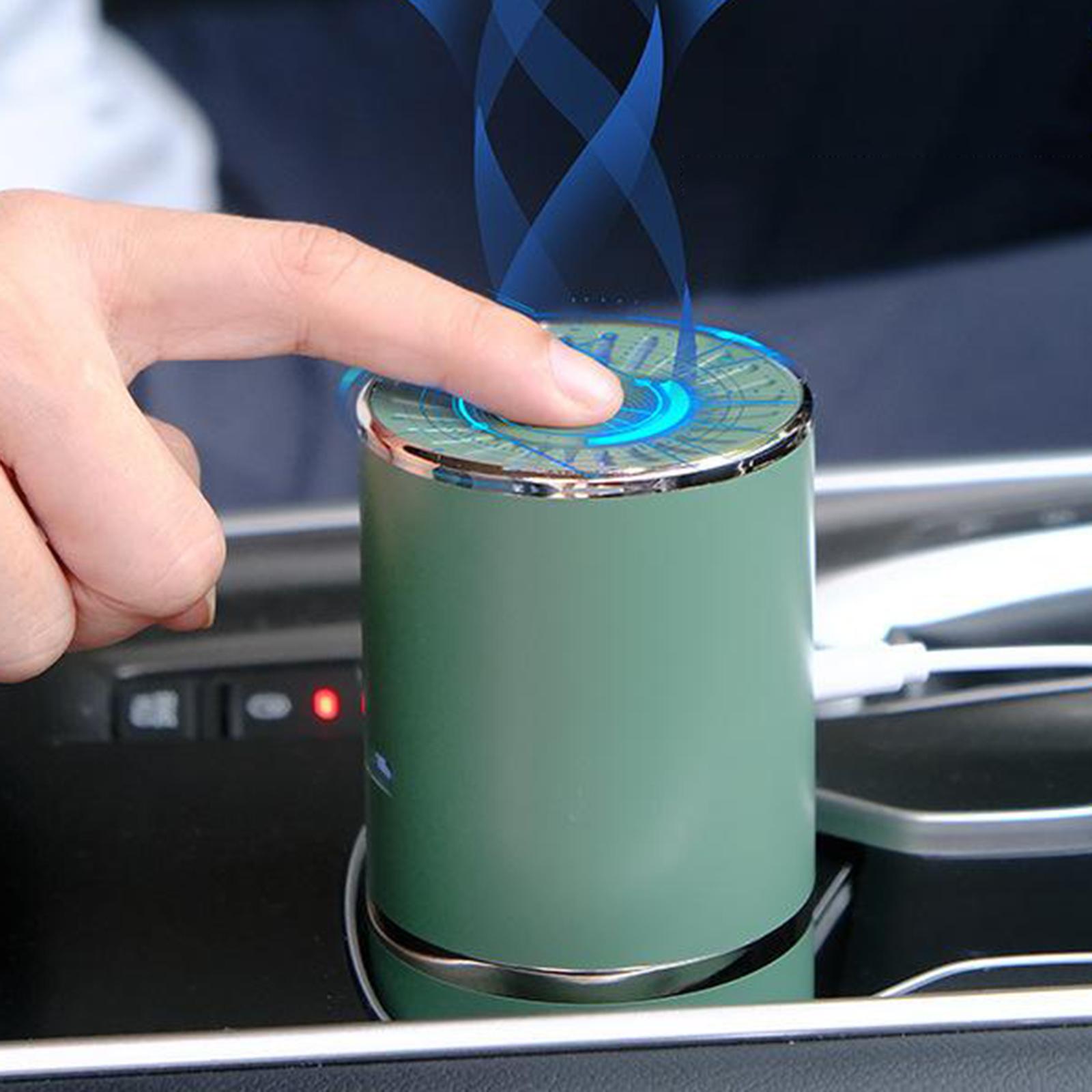 Mini Air Purifier for Home, USB Plug in Portable Desktop Air Cleaner with Night Light, Low Noise Small Air Purifier