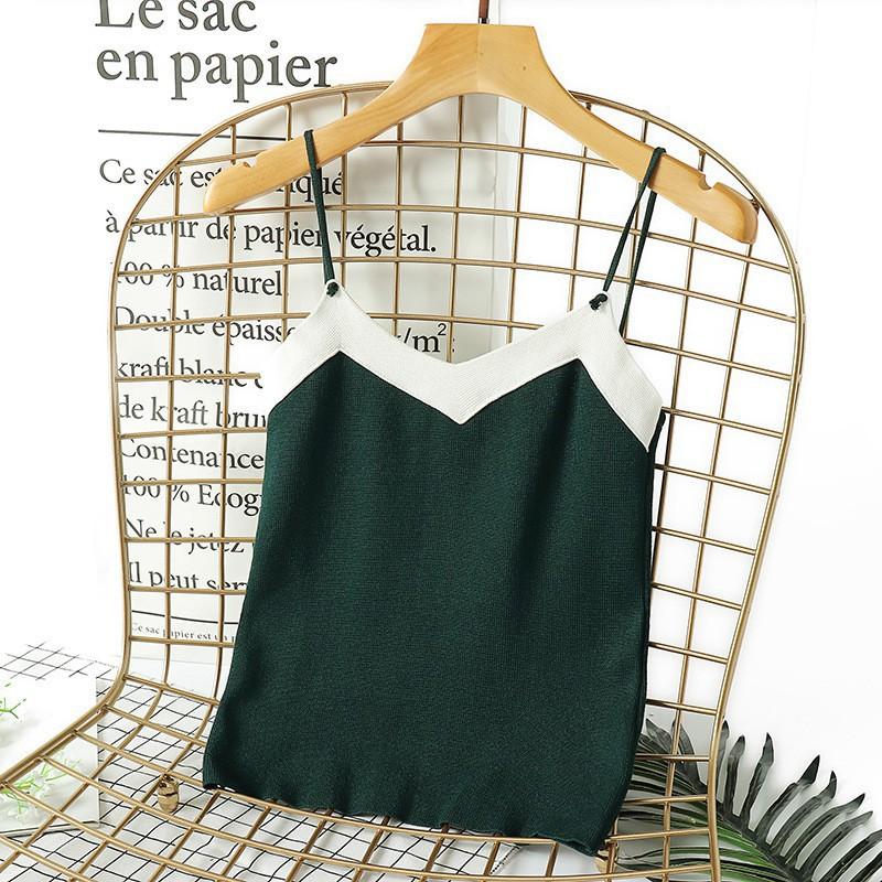 Áo Tank Top Dệt Kim Thiết Kế Hở Lưng Quyến Rũ