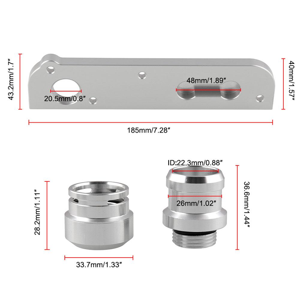 Solution Aluminum Billet PCV Adapter With Boost Cap Kit FOR VW 2.0T FSI Engines