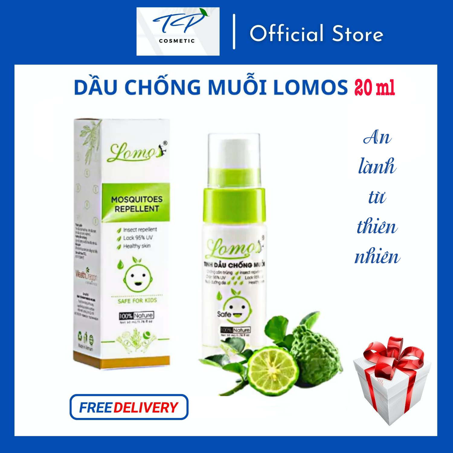 Tinh dầu CHỐNG MUỖI LOMOS : An lành từ thiên nhiên, đặc biệt an toàn cho Bé yêu!