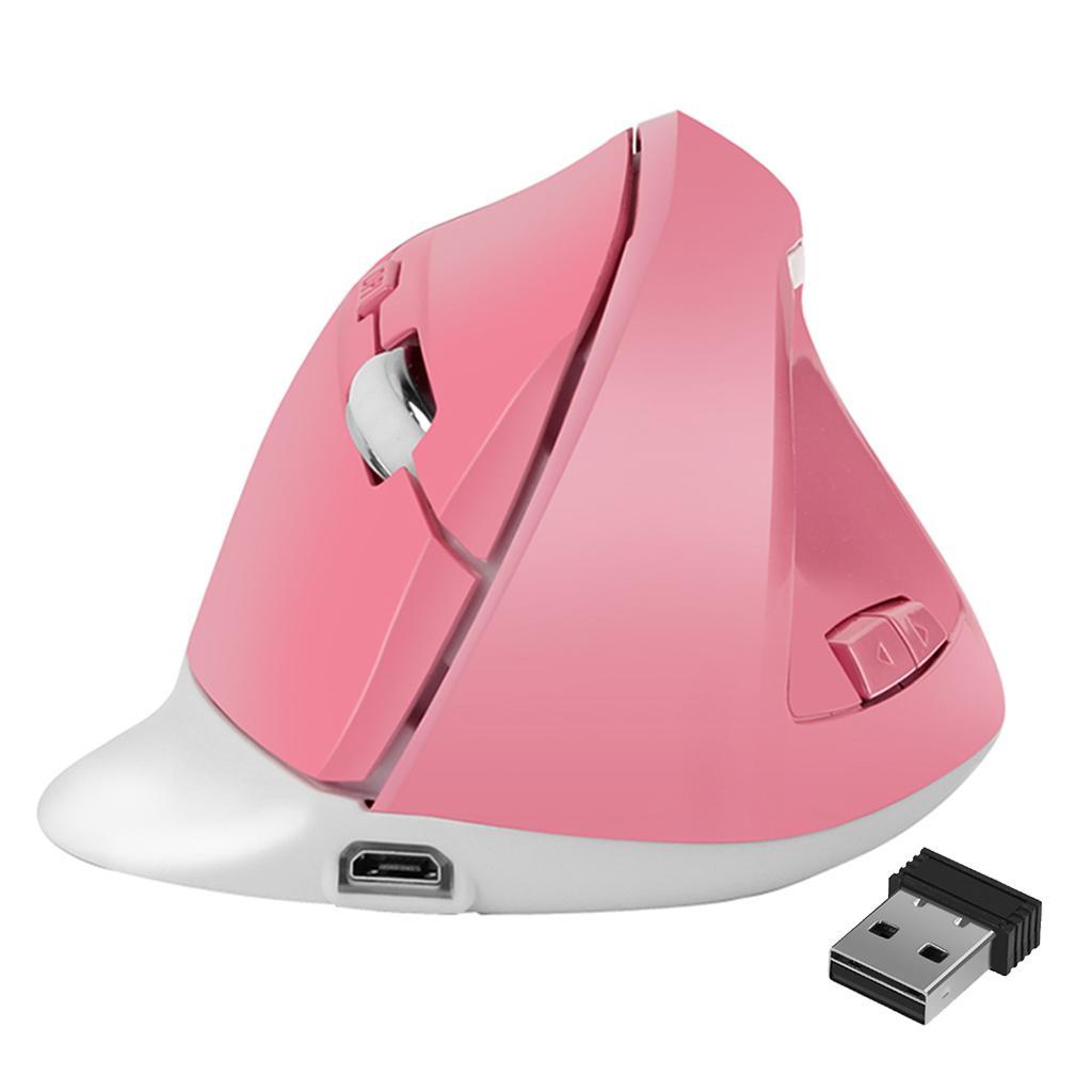 Wireless USB Gaming Mouse Optical Vertical to Use Pink