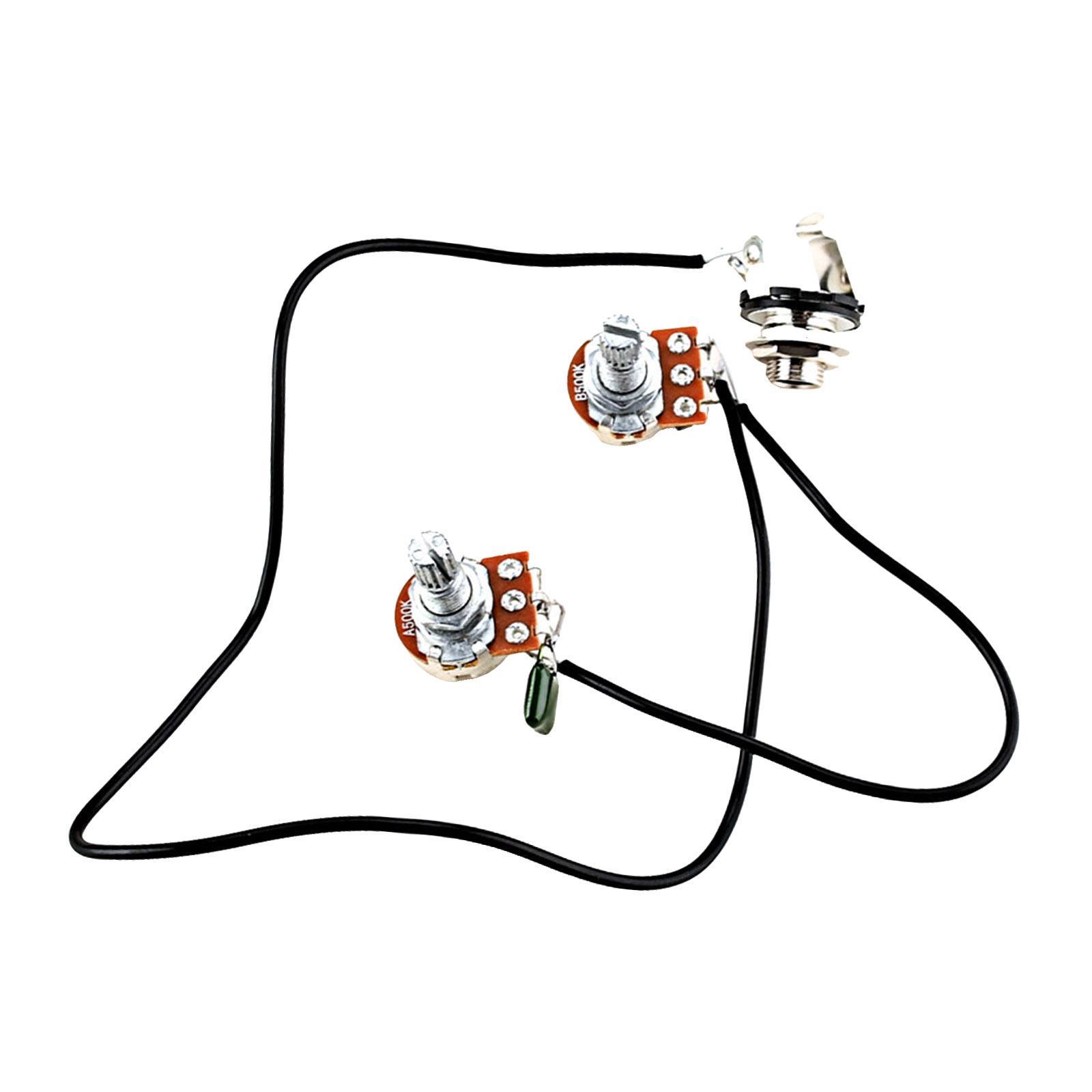 Guitar Potentiometer Guitar Wiring Harness 3 Way Toggle Switch Amp Volume for Accessory