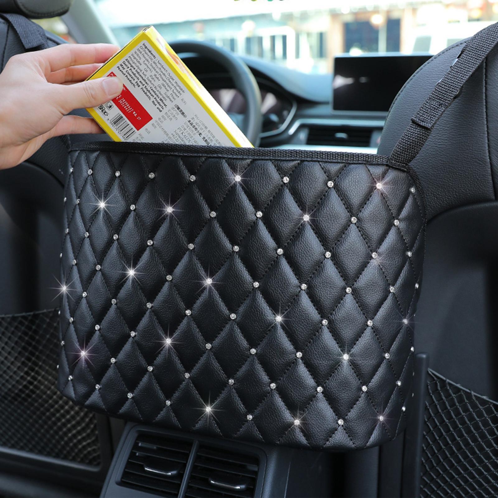 2 Packs Car Net Pocket Storage Bag Door Seat Side Back Holder Organizer Pouch