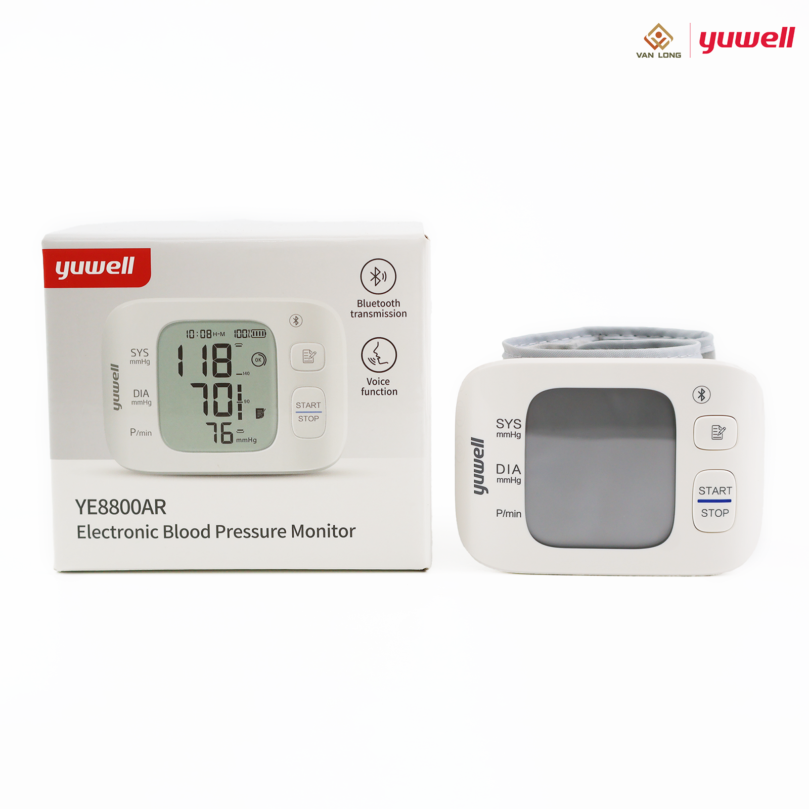 Máy đo huyết áp điện tử cổ tay Yuwell YE8800AR