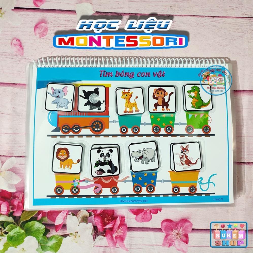 Bộ học liêu siêu xinh Montessori cho bé từ 1-3 tuổi, học liệu tương tác giúp bé nhận biết sớm