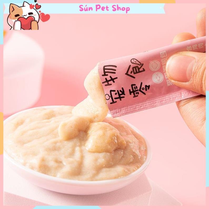 Combo 10 thanh súp thưởng cho mèo hương vị thơm ngon