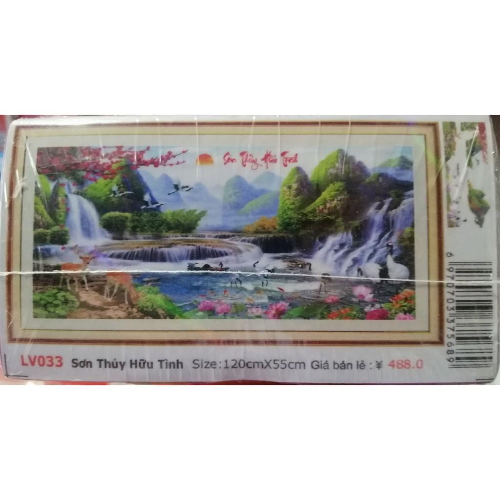 Tranh đính đá sơn thủy hữu tình LV033