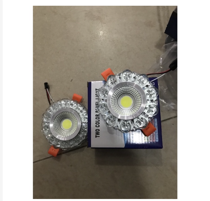 Đèn âm trần viền màu cob 3w+3w