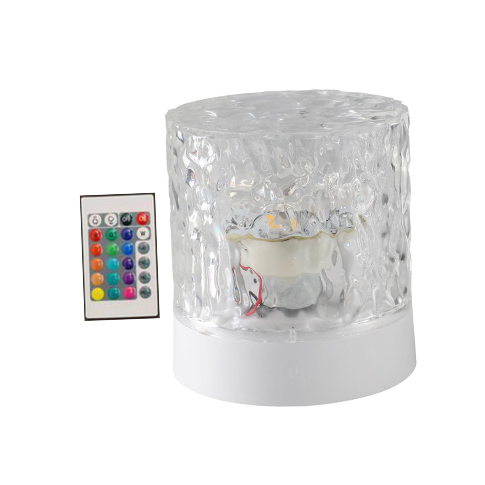 Dynamic Rotating Water Night Light, Atmosphere Lamp Night Light Romantic 16 Color with Remote for Bar Party