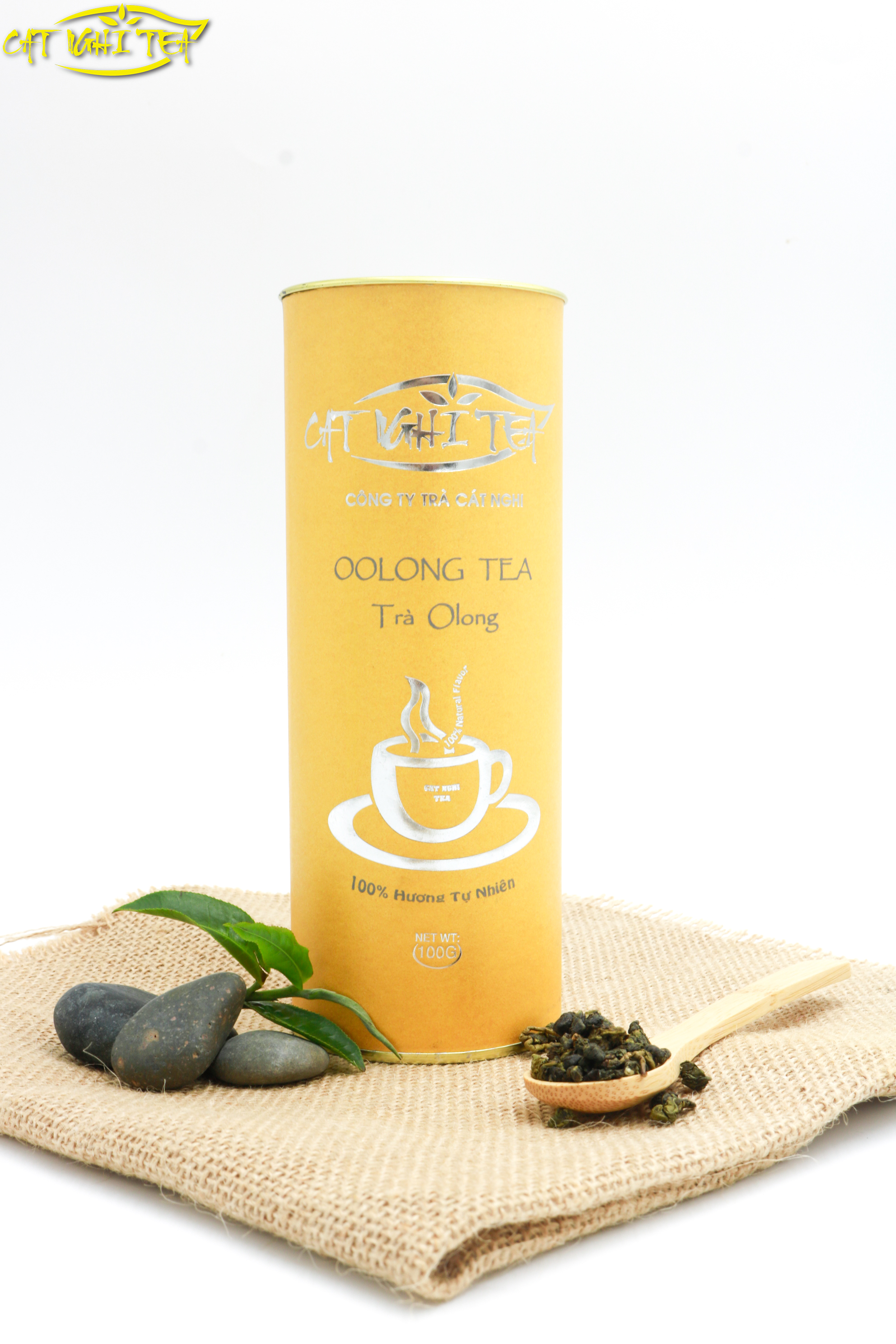Trà Lon Truyền Thống - Trà Xanh Ô Long Cat Nghi Tea