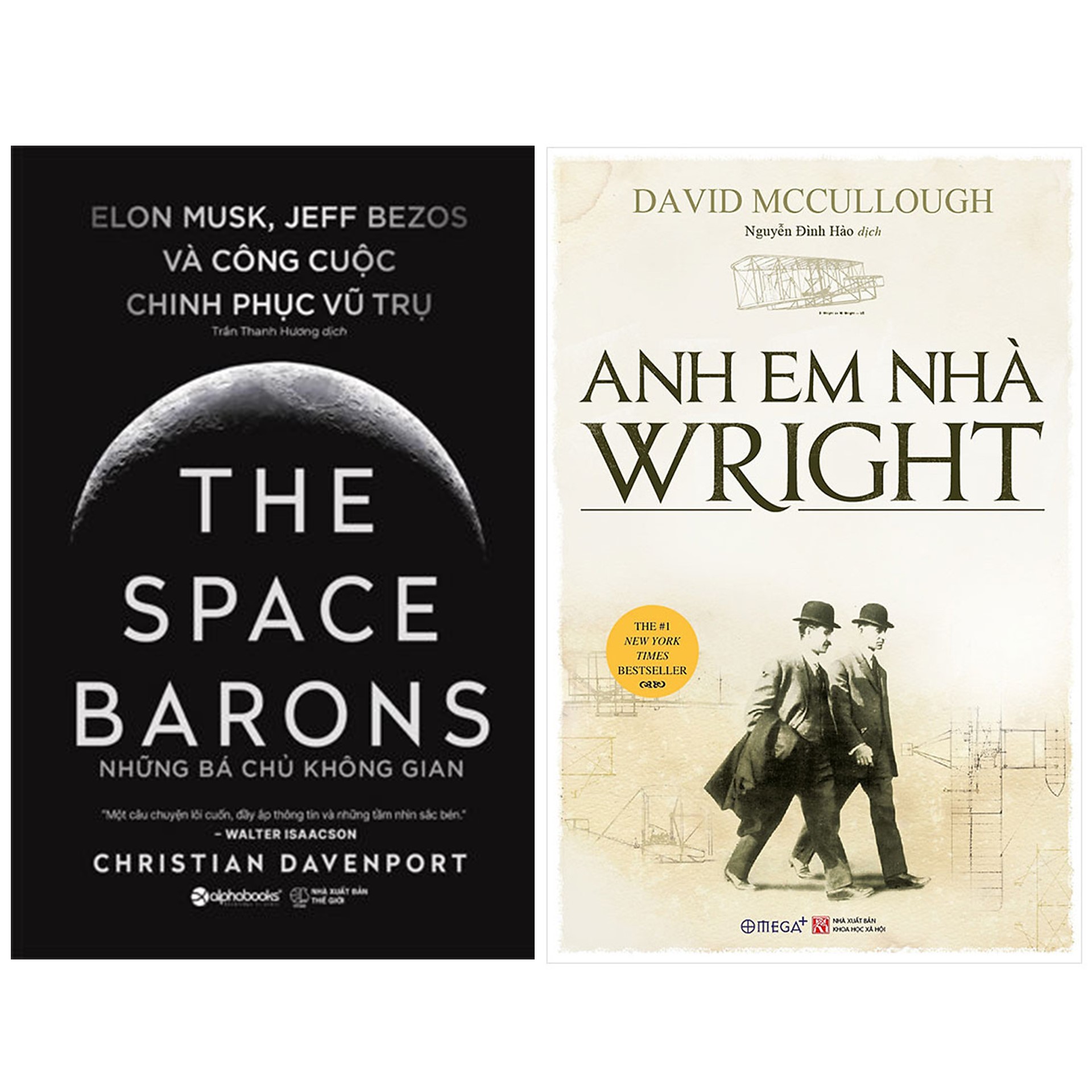 Combo Sách Chinh Phục Không Gian  : The Space Barons - Những Bá Chủ Không Gian : Elon Musk, Jeff Bezos Và Công Cuộc Chinh Phục Vũ Trụ + Anh Em Nhà Wright