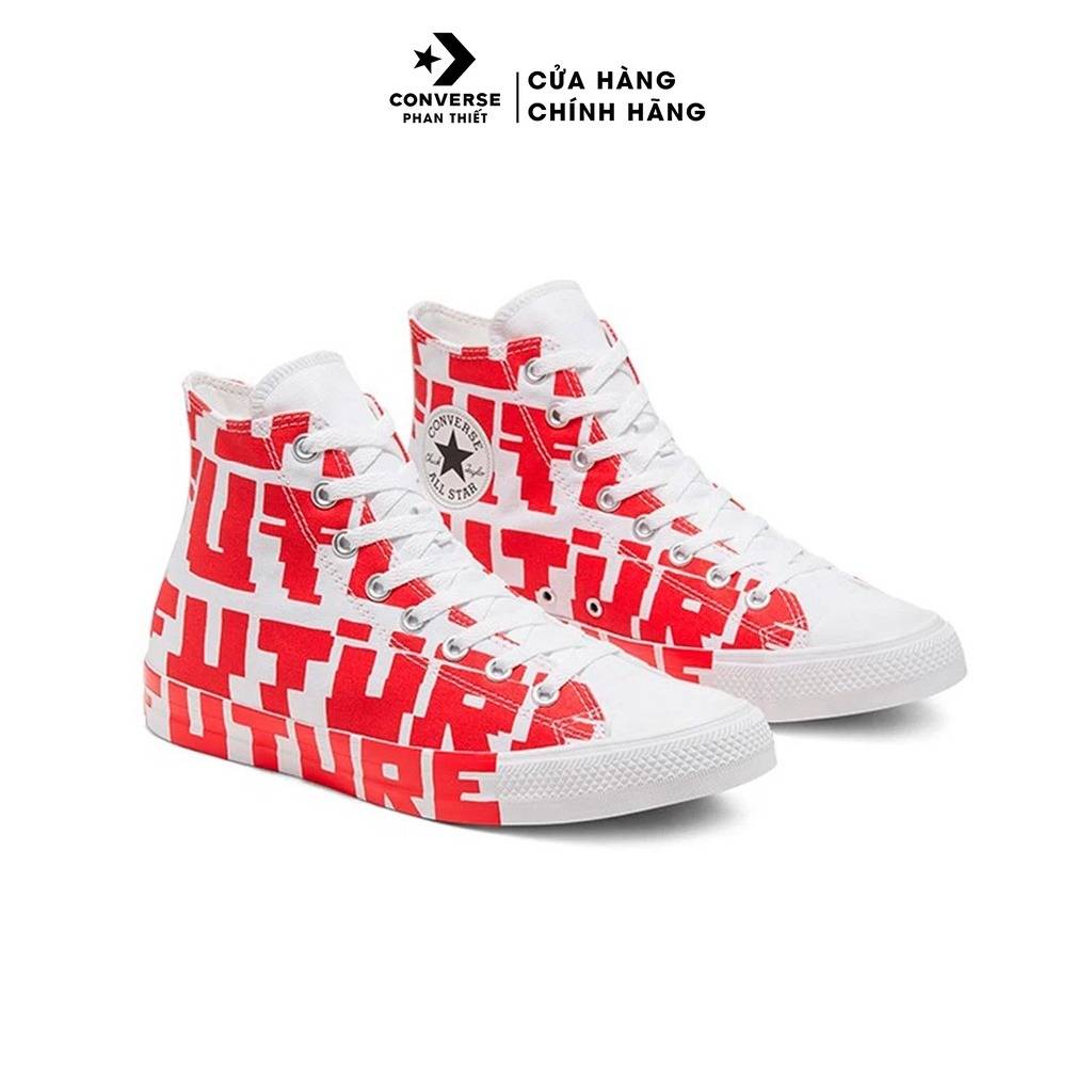 Giày Sneaker Unisex cổ cao đỏ trắng Converse Chuck Taylor All Star Create Future - 168554V
