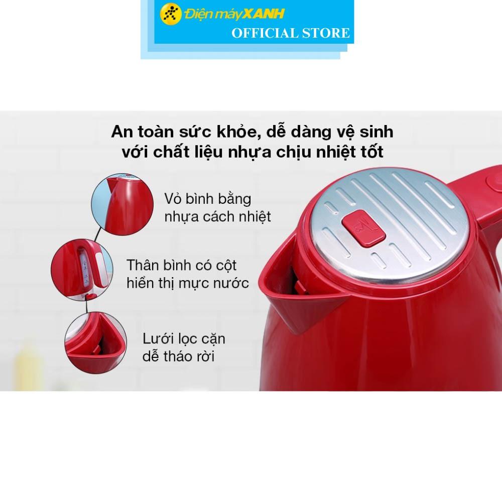 Bình đun siêu tốc Delonghi 1 lít KBLA2000.R - Hàng Chính Hãng