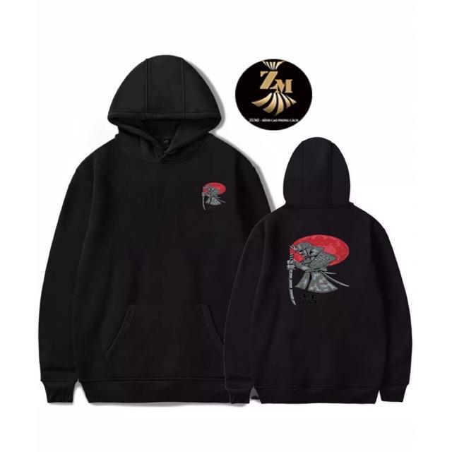 Áo hoodie unisex samurai HD00013 có bigsize vải nỉ bông ngoại cao cấp