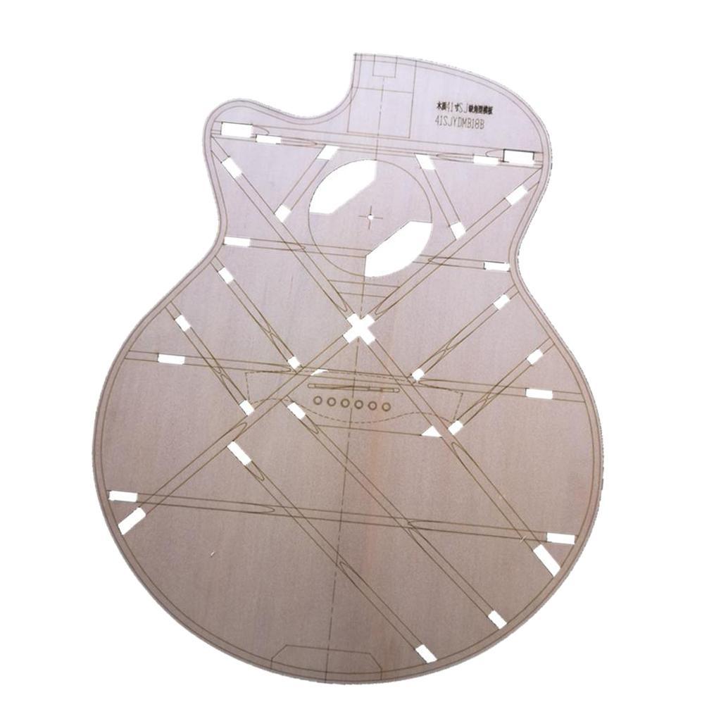 41 Inch Acoustic Guitar Body Template Wood