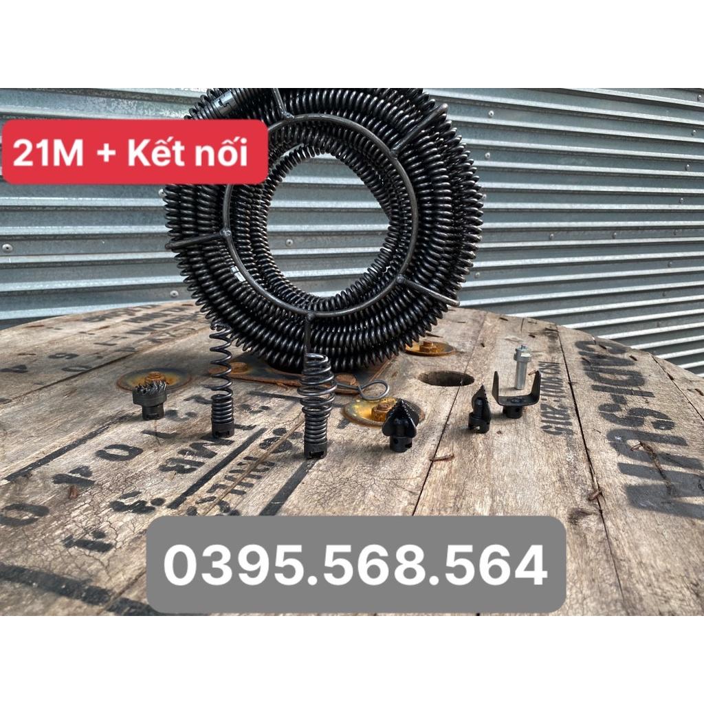 21M dây thông tắc nghẹt + 6 đầu thông+ Kết nối