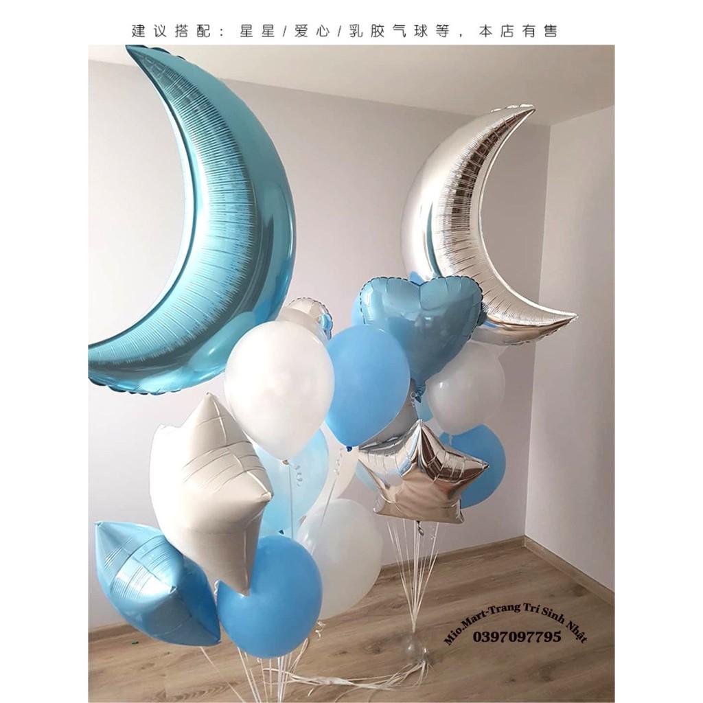 Sỉ Bán Bóng Bay Hình mặt Trăng 70Cm Trang Trí Tiệc Sinh Nhật BB11