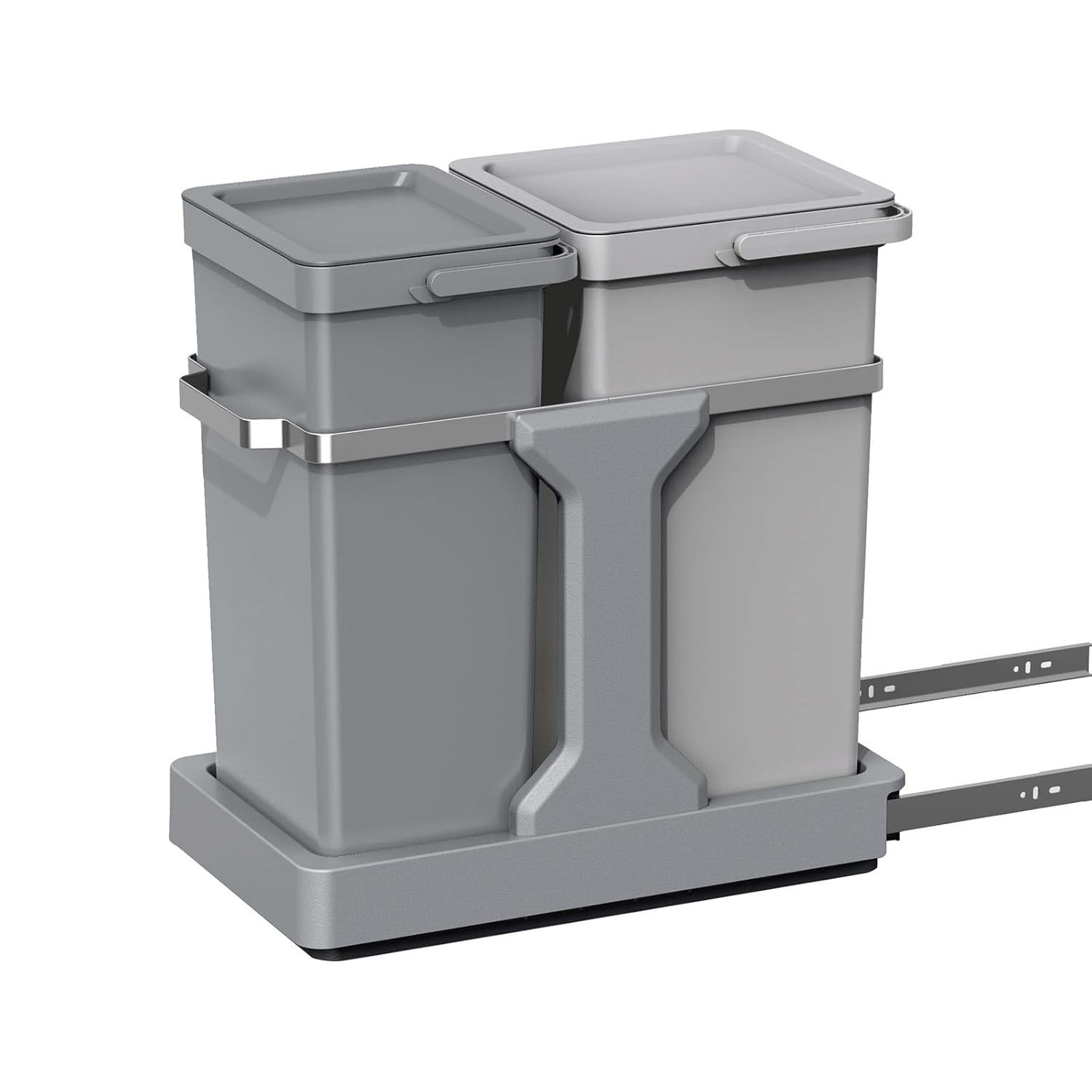 SET 2 THÙNG RÁC TỦ BẾP EKO DECO DUO EK9932 ( 20L + 15L ) Hàng chính hãng