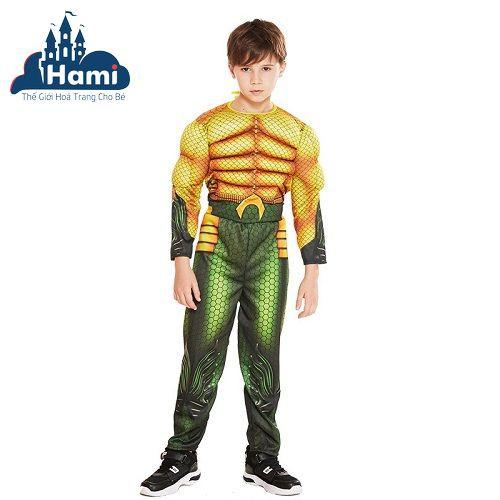 Hóa Trang Thần Biển Cả Độn Cơ Bắp Cho Bé