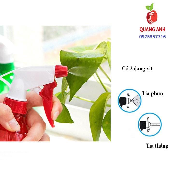 Bình tưới cây cảnh mini kiêm xịt rửa kính 0,5L - Bình Tưới Mini Nhiều Màu QA012