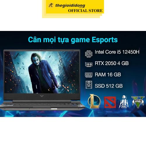 Laptop HP Gaming VICTUS 15 fa1139TX i5 12450H/16GB/512GB/4GB RTX2050/144Hz/Win11 (8Y6W3PA) - Hàng Chính Hãng
