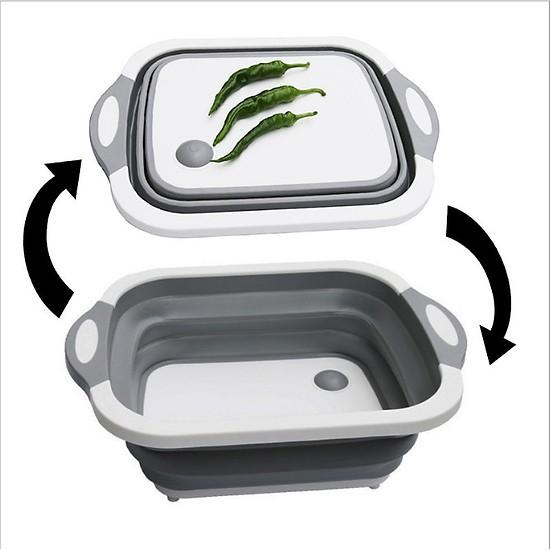 Thớt Nhựa Đa Năng 3 in 1 Kiêm Chậu Rửa,Rổ ,Thớt Siêu Tiện Dụng Và Gọn Nhẹ - Hàng Chất Lượng