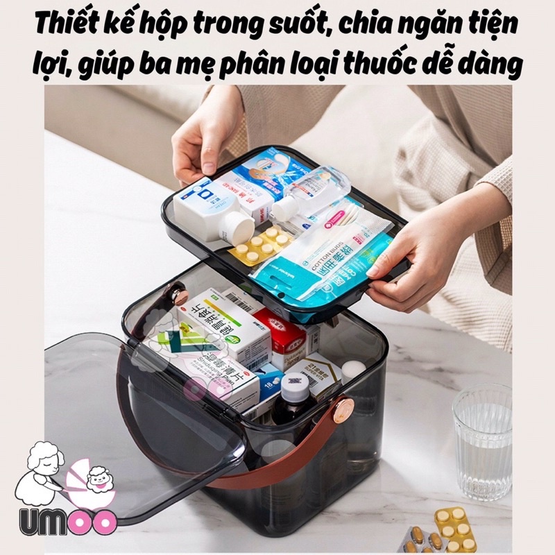 Hộp Đựng Thuốc Umoo 11125 Cứng Cáp Tiện Lợi Tốt Cho Sức Khỏe