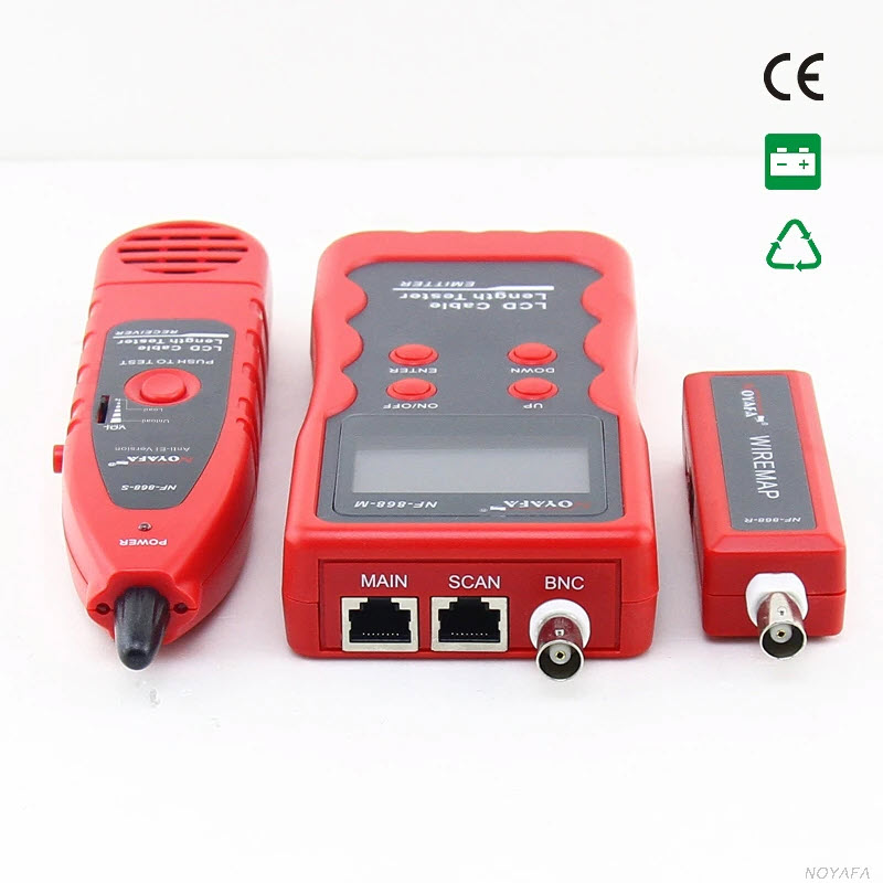 Hàng Chính Hãng - Máy Test Dây Mạng Đa Năng Noyafa NF-868. Network LAN Phone Tester Wire Tracker Cable Length USB coaxial RJ45/RJ11/BNC. RJ11 RJ45 Diagnose Tone BNC USB Metal Line Telephone Wire Tracker Networking Tools LAN Network Cable Lenght Tester