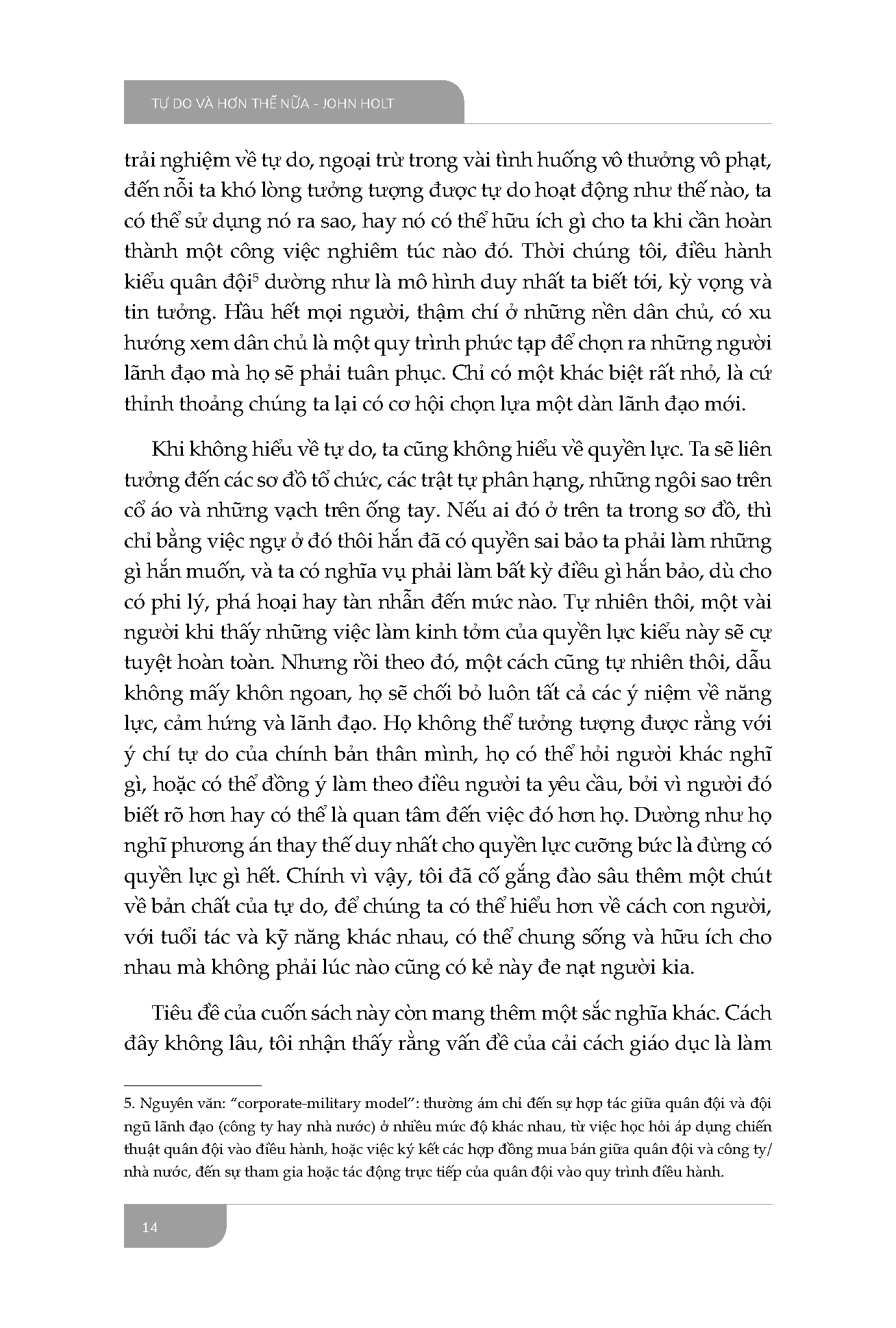 Sách - Tự Do Và Hơn Thế Nữa - Hướng Tới Giáo Dục Và Xã Hội Thoát Trường Lớp