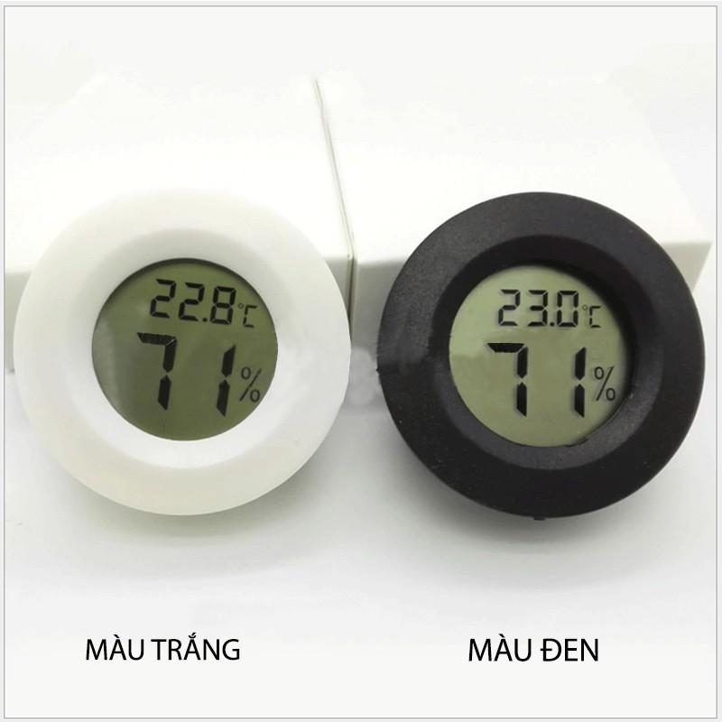 Nhiệt kế hiển thị nhiệt độ và độ ẩm kỹ thuật số hình tròn