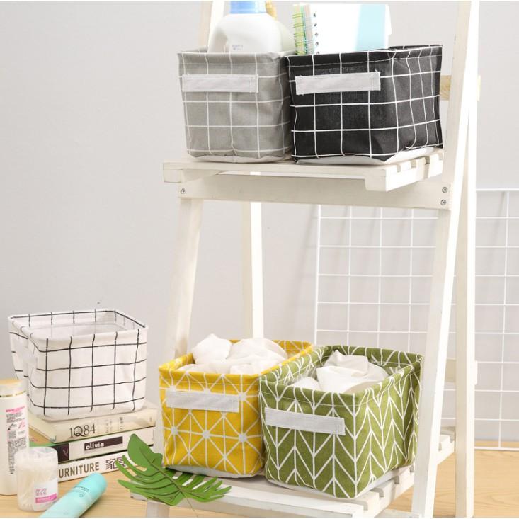 GIỎ VẢI ĐỰNG CANVAS MINI TIỆN DỤNG
